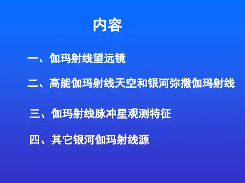 脉冲星的高能观测特征