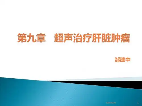 超声治疗肝脏肿瘤PPT课件