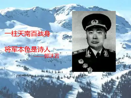 七年级语文下册 《梅岭三章》课件