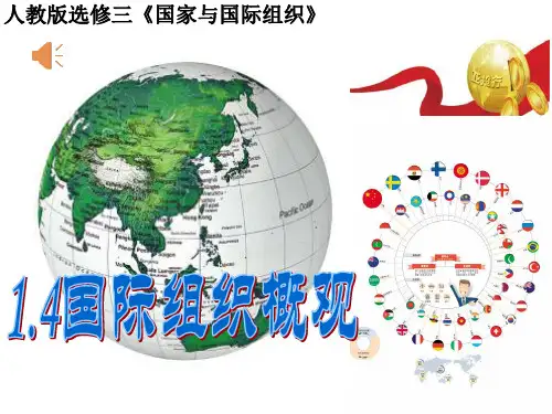 高中政治人教版选修三《国际组织概观》课件ppt
