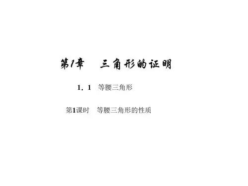 第1课时 等腰三角形的性质PPT课件(北师大版)