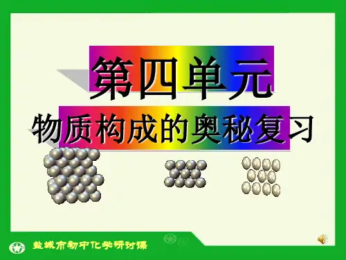 初中化学_物质构成的奥妙精品PPT课件
