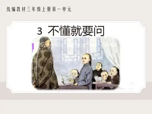3.《不懂就要问》课件(共29张PPT)