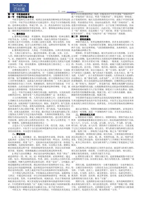 执业中药师迷你打印版讲义之中药综合