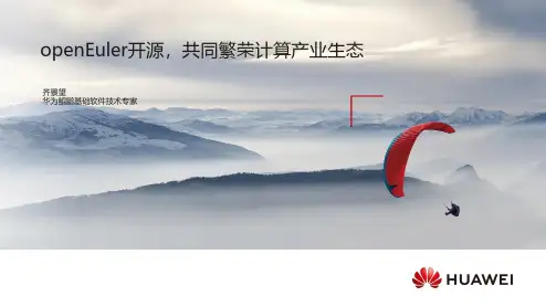 华为服务器操作系统及应用介绍