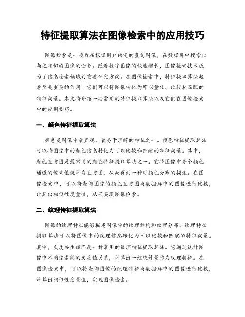 特征提取算法在图像检索中的应用技巧