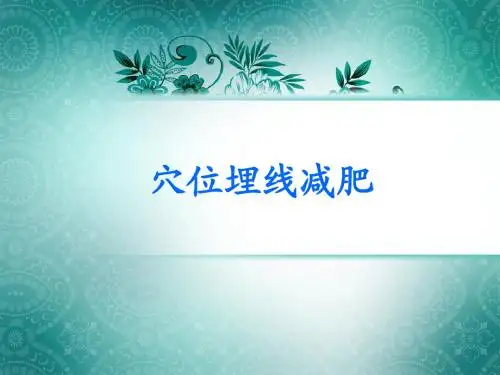 穴位埋线减肥课件