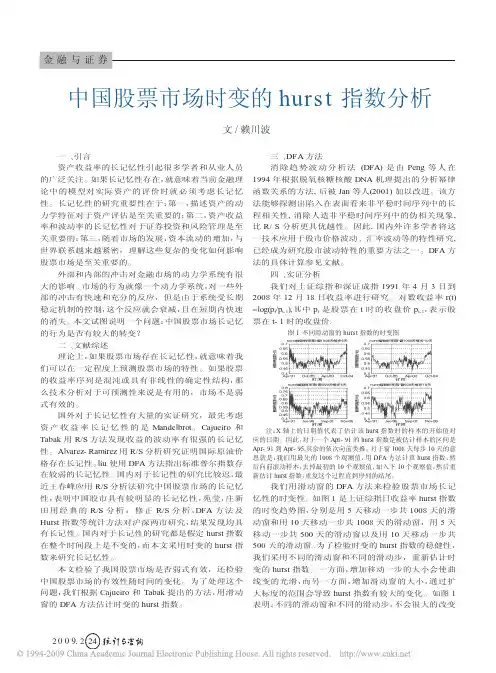 hurst指数分析