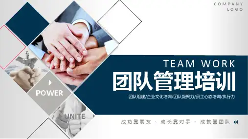 企业团队合作团队管理培训课件PPT模板