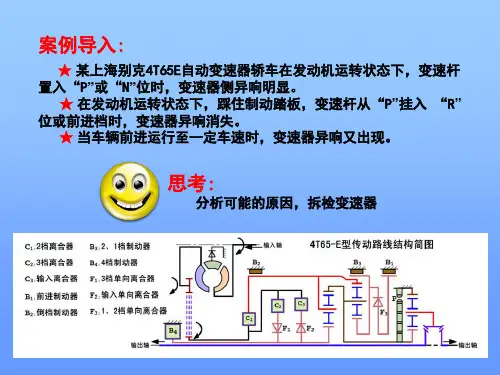 自动变速器CR-CR双排行星齿轮机构检查与分析