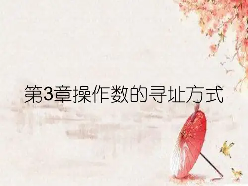 第3章操作数的寻址方式