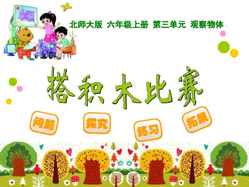 《搭积木比赛》观察物体PPT课件