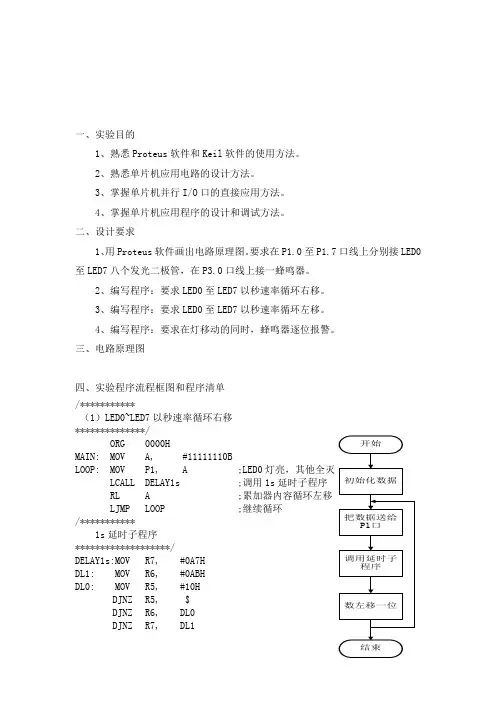 实验二_并行I_O口
