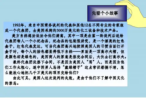 国际商务礼仪中的禁忌