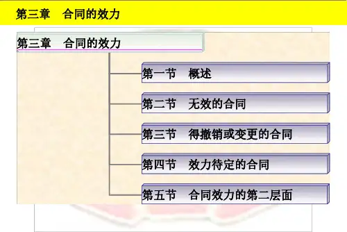 合同法课件03合同的效力
