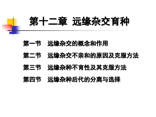 远缘杂交育种