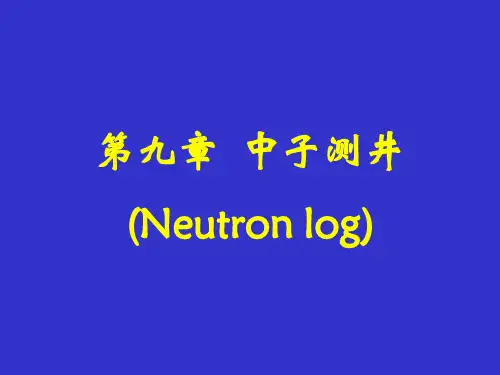 第9章中子测井
