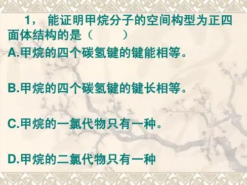 烷烃作业