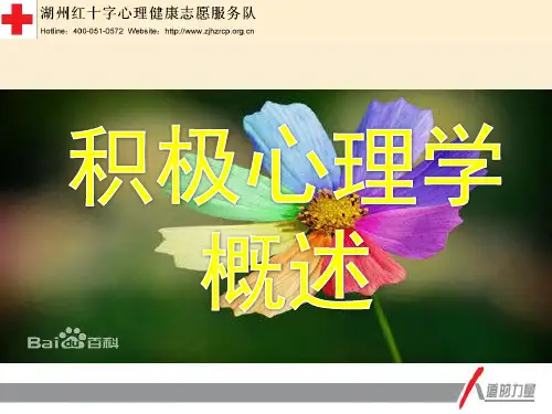 积极心理学概述