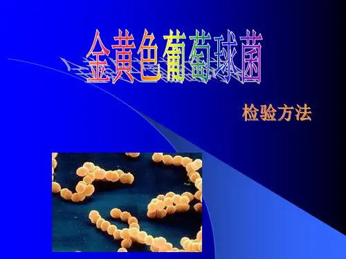 金黄色葡萄球菌检验方法