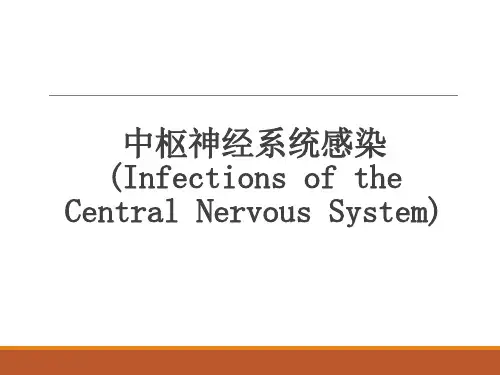 中枢神经系统感染PPT课件