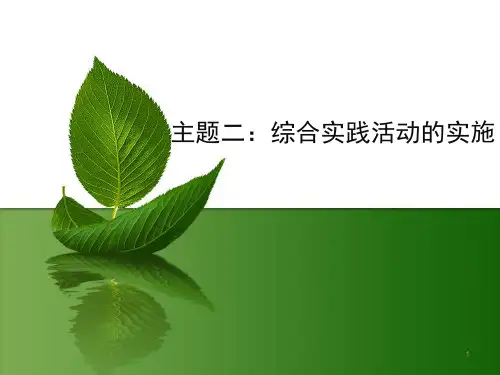 综合实践课程PPT演示课件