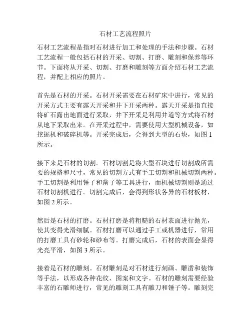 石材工艺流程照片