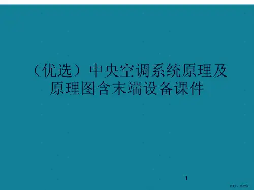 演示文稿中央空调系统原理及原理图含末端设备课件