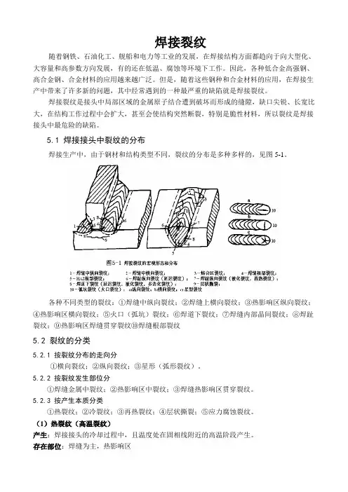 焊接裂纹