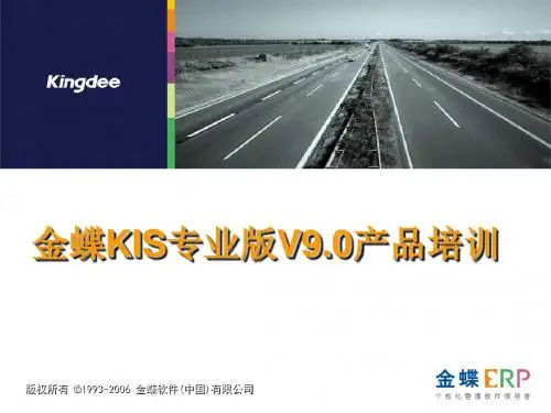 金蝶KIS专业客户培训课件