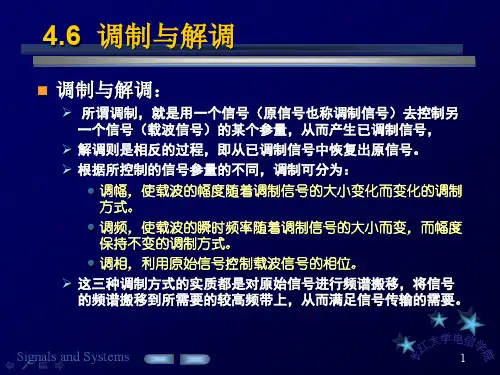 调制解调原理详细介绍ppt课件