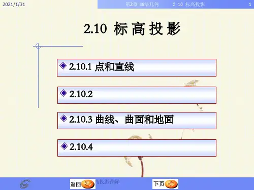 标高投影详解