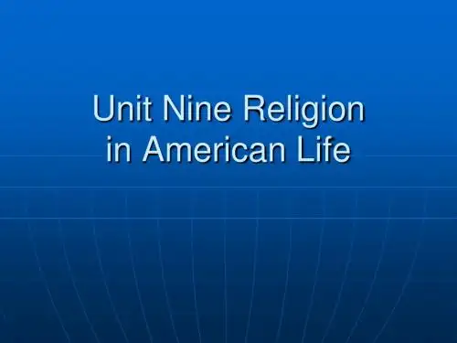 国概Unit 9 Religion