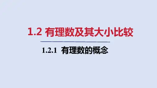 2024年秋人教版七年级数学上册1.2.1   有理数的概念(课件)