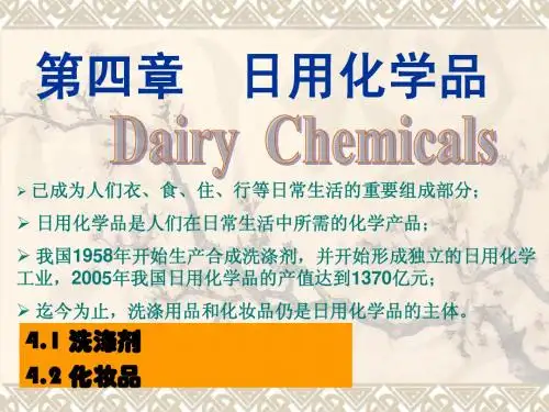 第四章 日用化学品