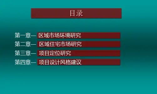 成都汇城置业青城山项目定位报告ppt课件