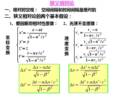 相对论习题课