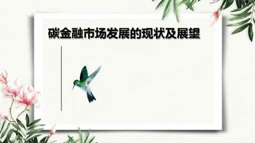 碳金融市场发展现状与展望ppt报告