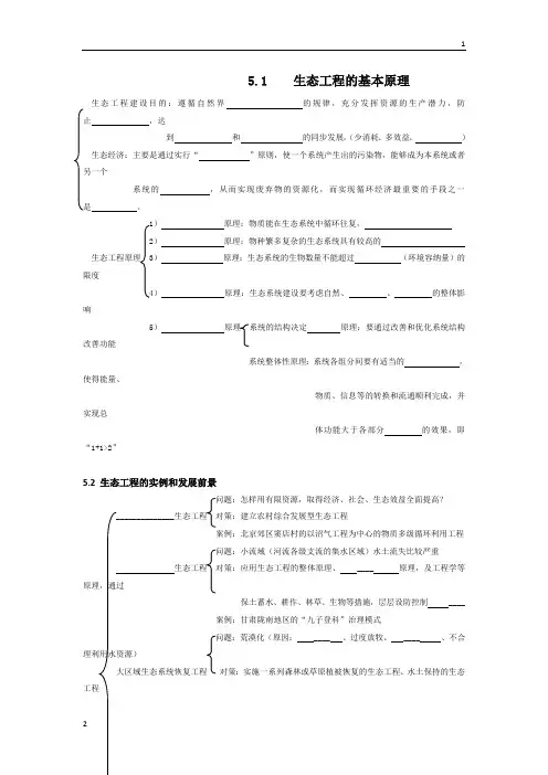 专题05+生态工程导学案-2018年高二生物人教选修三导学案+Word版含答案