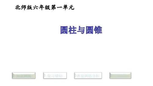 (赛课课件)六年级下册数学第一单元 圆柱与圆锥 复习 (共43张PPT)