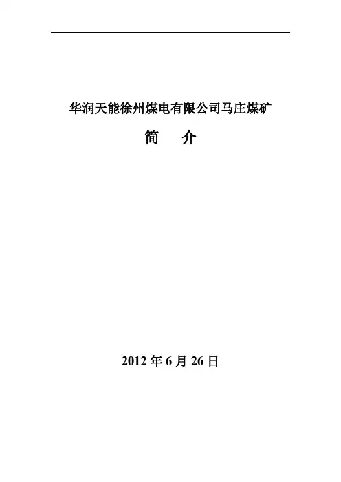马庄煤矿简介-4