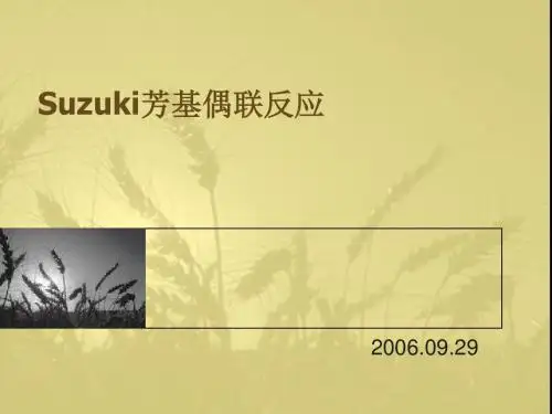 Suzuki芳基偶联反应