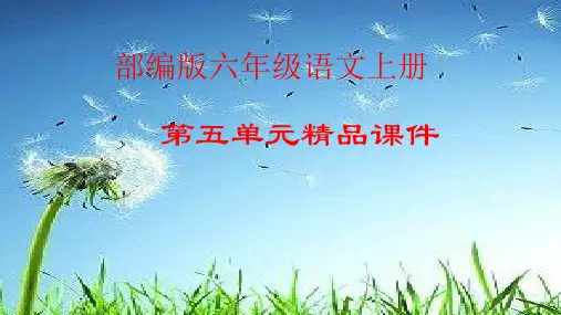 部编版六年级语文上册第五单元精品课件