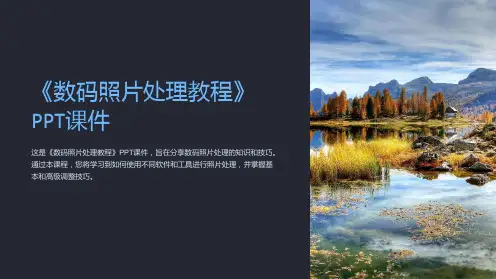 《数码照片处理教程》课件
