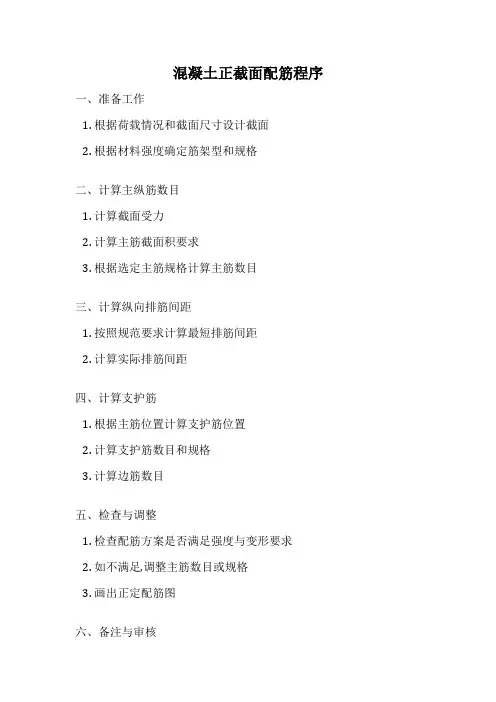 混凝土正截面配筋程序