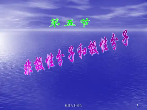 极性与非极性 ppt课件