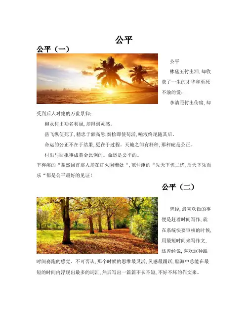 公平(共10篇)
