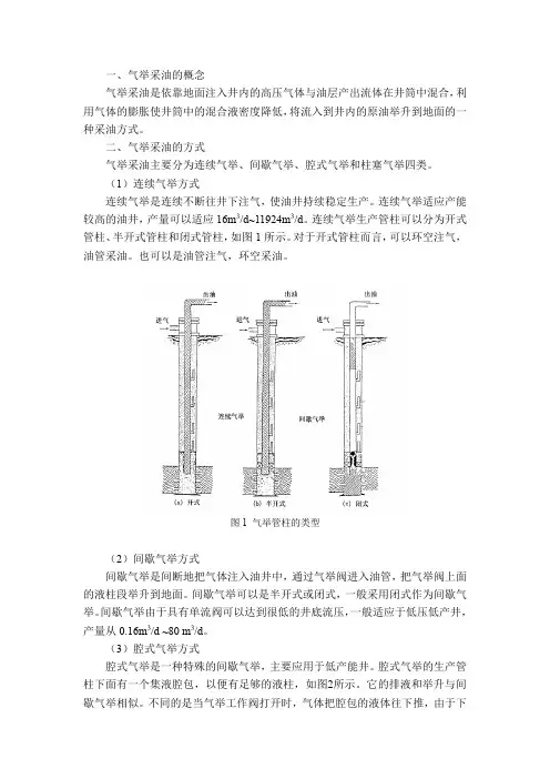 气举采油设计方法