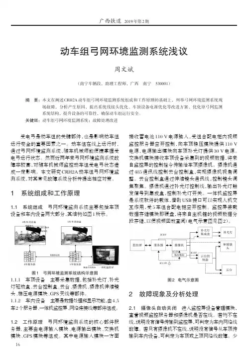 动车组弓网环境监测系统浅议
