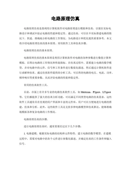 电路原理仿真